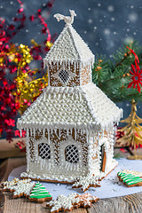 Image showing Christmas gingerbread house.