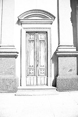 Image showing old door in italy land europe architecture and wood the historic