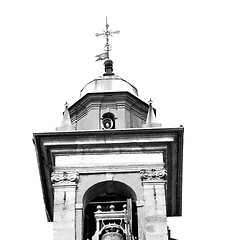 Image showing monument  clock tower in italy europe old  stone and bell