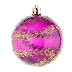 Image showing Pink christmas ball