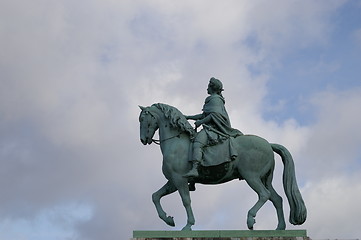 Image showing Statue of Frederik 5. in Copenhagen