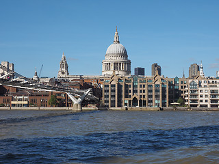 Image showing Millennium Bridge in London