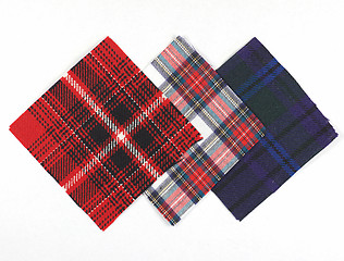 Image showing Tartan fabric sample