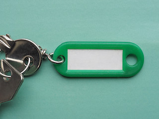 Image showing Green keyring