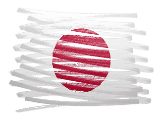 Image showing Flag illustration - Japan