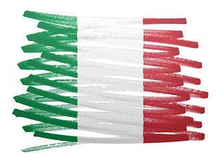 Image showing Flag illustration - Italy