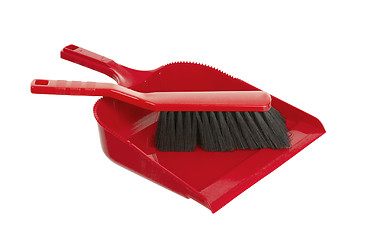 Image showing Dust pan and brush