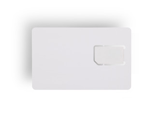 Image showing Blank sim card