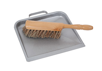 Image showing Dust pan and brush