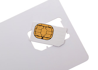 Image showing Blank sim card