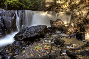 Image showing Algonquin Park Muskoka Ontario Waterfall