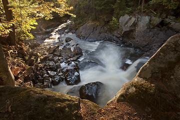 Image showing Algonquin Park Muskoka Ontario Waterfall