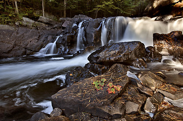 Image showing Algonquin Park Muskoka Ontario Waterfall