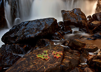 Image showing Algonquin Park Muskoka Ontario Waterfall