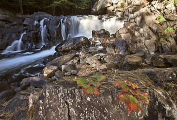 Image showing Algonquin Park Muskoka Ontario Waterfall