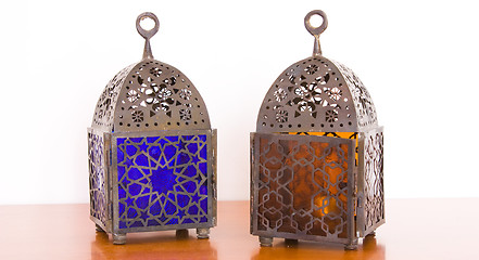 Image showing Egyptian lamps - two pieces