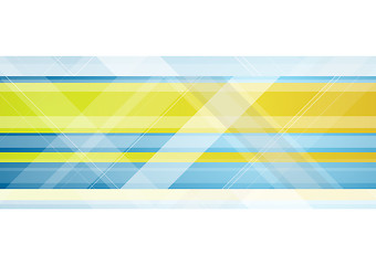 Image showing Abstract bright tech vector geometric background