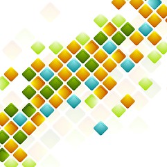 Image showing Bright squares. Abstract geometric background