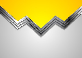 Image showing Abstract bright metallic vector design