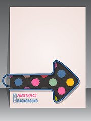 Image showing Cool scrapbook cover with arrow binder clip