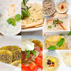 Image showing middle east food collage 