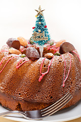 Image showing Christmas cake 