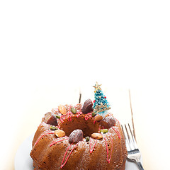 Image showing Christmas cake 