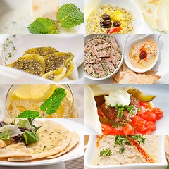 Image showing middle east food collage 