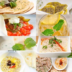 Image showing middle east food collage 