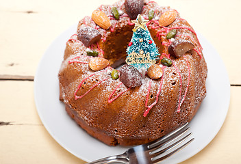 Image showing Christmas cake 