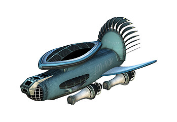 Image showing Fantasy Cargo Starship