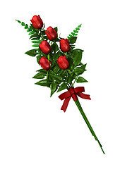 Image showing Red Rose Floewers