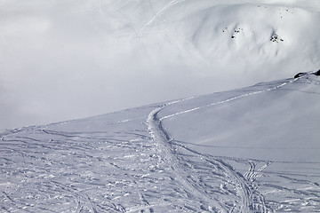 Image showing Off-piste slope with new-fallen snow