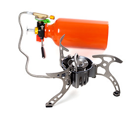 Image showing Camping multi fuel stove