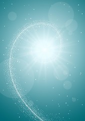 Image showing shining star lights background