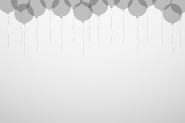 Image showing balloons silhouette