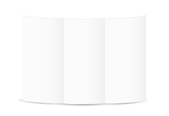 Image showing white blank folded paper