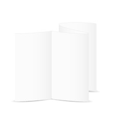 Image showing white blank folded paper