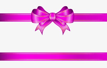 Image showing pink ribbon and bow