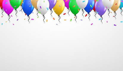 Image showing balloons on the top