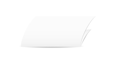 Image showing white blank folded paper