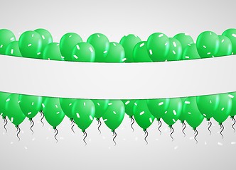 Image showing balloons on gray background