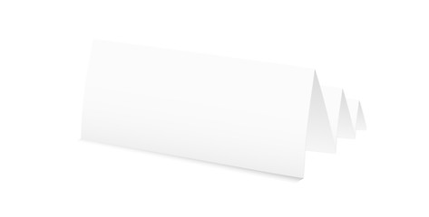 Image showing white blank folded paper