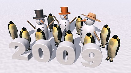 Image showing New Year 2009