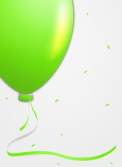 Image showing green balloon detail
