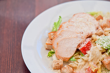 Image showing Chicken ceasar salad