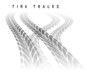 Image showing Tire track background