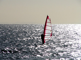 Image showing wind surfing