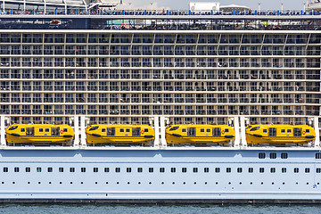 Image showing Cabins on a cruise ship