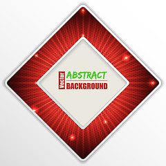 Image showing Abstract red  background design with text